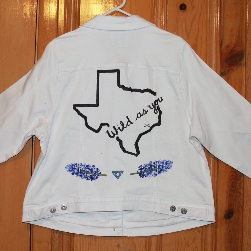 Custom hand painted jean jackets